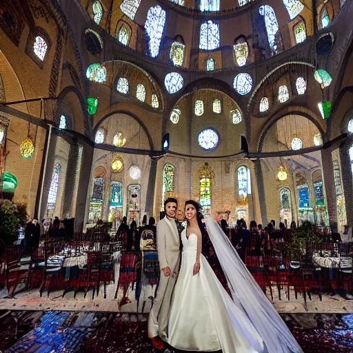 Prompt: Wedding in İstanbul, 2022, realism, 16k, HDR Shot