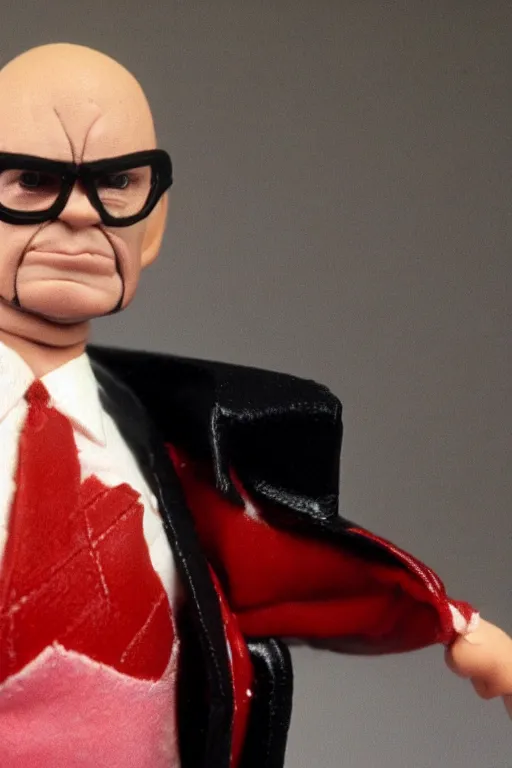 Prompt: rupert murdoch as a 1 9 8 0 s wrestling action figure