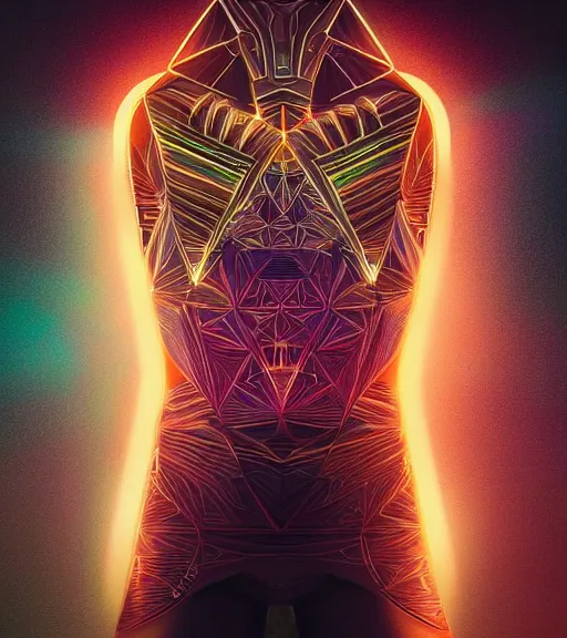 Prompt: symmetry!! egyptian king of technology, solid cube of light, hard edges, product render retro - futuristic poster scifi, lasers and neon circuits, brown skin male egyptian king, intricate, elegant, highly detailed, digital painting, artstation, concept art, smooth, sharp focus, illustration, dreamlike, art by artgerm