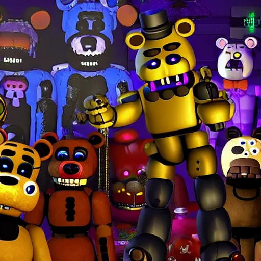 Prompt: Five Nights At Freddy's 8K