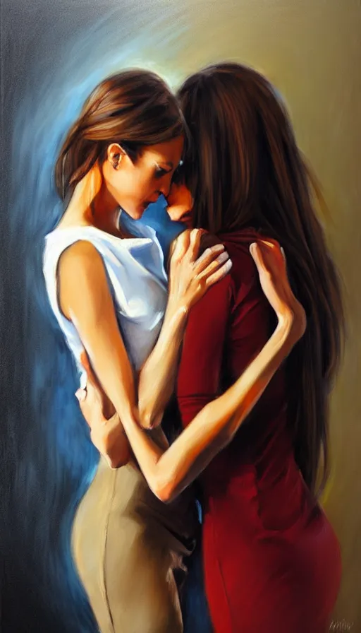 Image similar to the two complementary forces that make up all aspects and phenomena of life, by Emilia Wilk