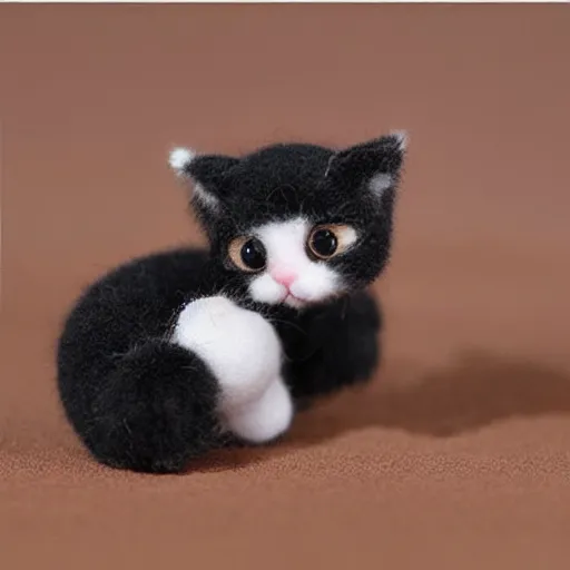 Image similar to very small cute kitten stuffed animal,