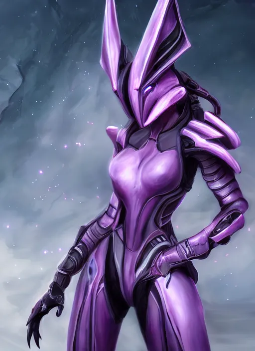 Prompt: cinematic front shot, galactic sized proportional stunning beautiful hot female warframe goddess, detailed sleek cyborg female dragon head, metal ears, sleek purple eyes, sleek silver armor, smooth fuschia skin, in space, holding a planet, epic proportions, epic size, epic scale, furry art, dragon art, giantess art, warframe fanart, furaffinity, deviantart