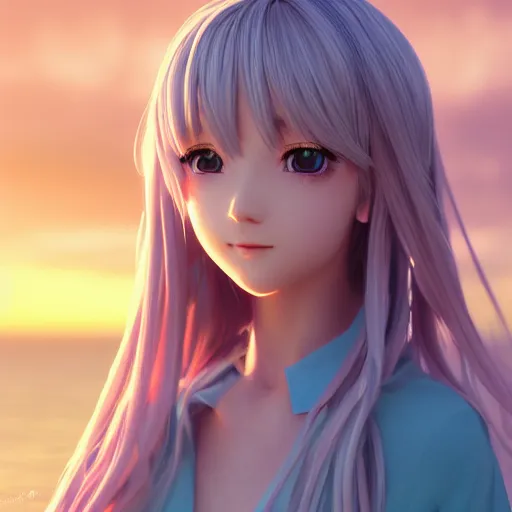 pastel render as a very beautiful 3d anime girl, long | Stable Diffusion |  OpenArt