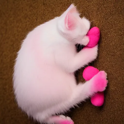 Image similar to close - up pink pea cat's toe,