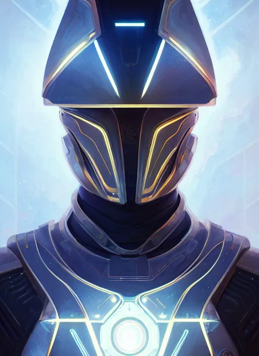 Image similar to Symmetry!! portrait of Horus, sci-fi armour, tech wear, glowing lights!! sci-fi, intricate, elegant, highly detailed, digital painting, artstation, concept art, smooth, sharp focus, illustration, art by artgerm and greg rutkowski and alphonse mucha