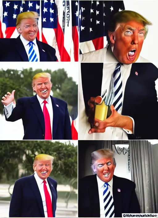 Image similar to donald trump instagram photo shoot