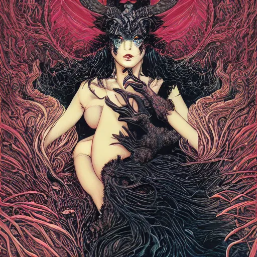 Image similar to black swan melting, castelvania, by yoichi hatakenaka, masamune shirow, josan gonzales and dan mumford, ayami kojima, takato yamamoto, barclay shaw, karol bak