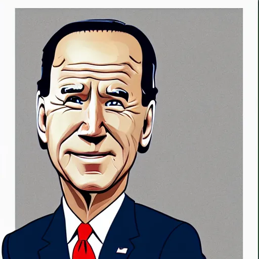 Image similar to joe biden charicature