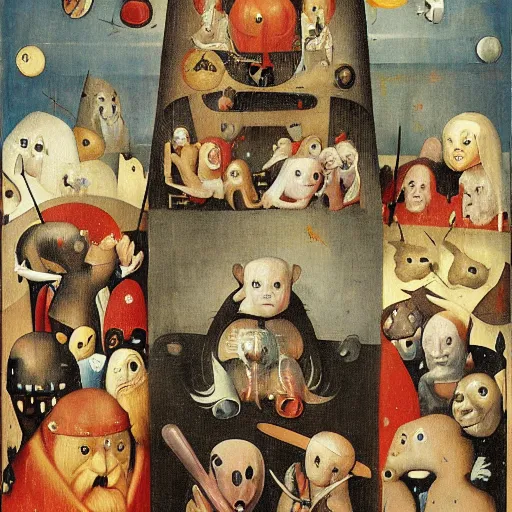 Image similar to hieronymus bosch, kirby