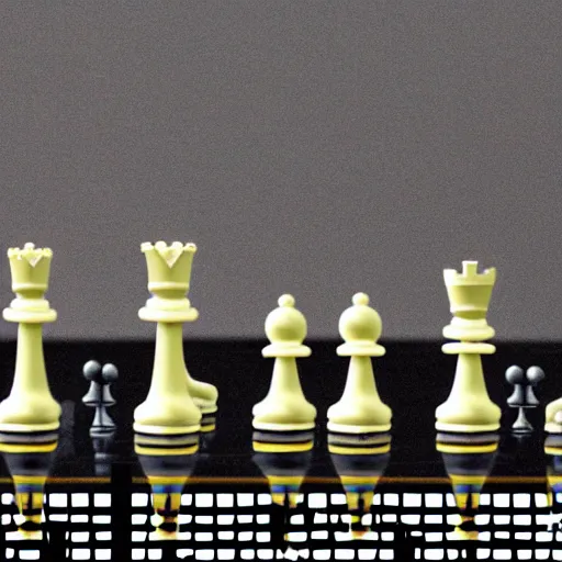 Image similar to robot playng chess, detailed