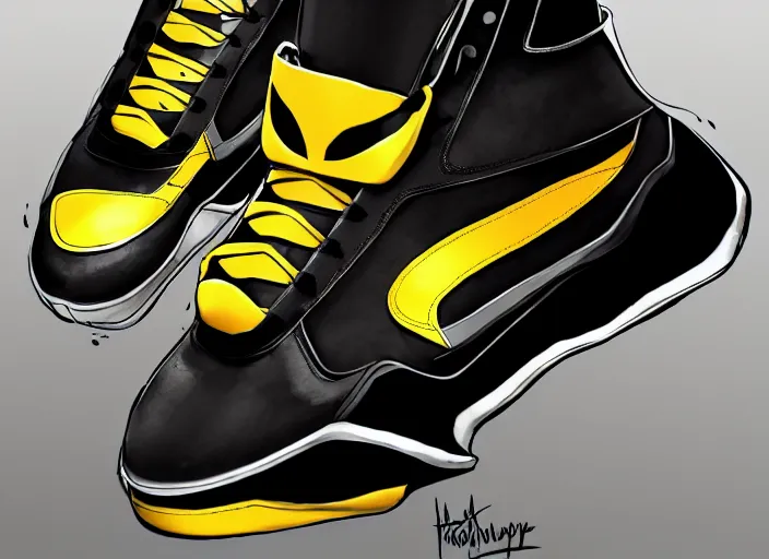 Image similar to basketball sneakers concept of iron fist, trending on artstation, smooth, sharp focus