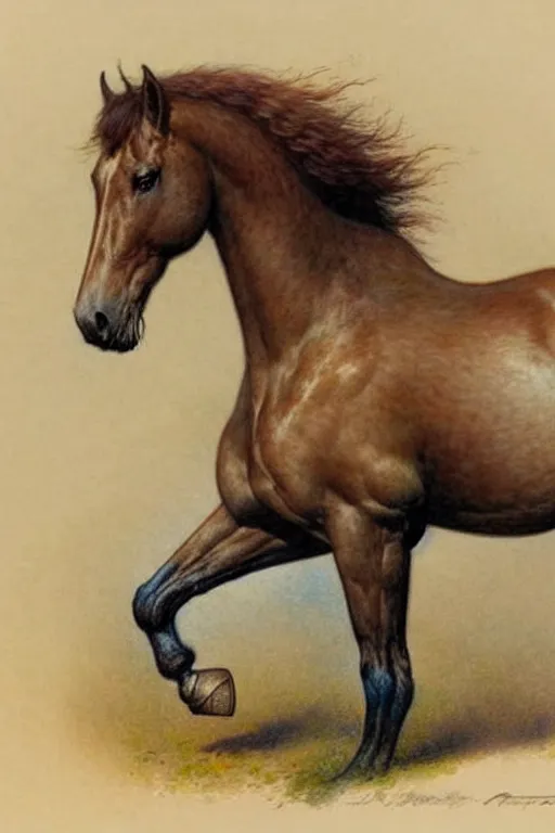 Image similar to (((((1950s horse . muted colors.))))) by Jean-Baptiste Monge !!!!!!!!!!!!!!!!!!!!!!!!!!!