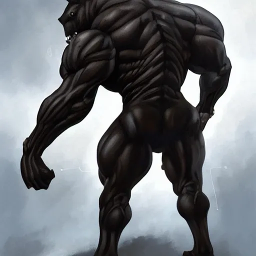 Image similar to a musclebound black - coated male anthro horse in a tactical bodysuit bursting through a wall, exaggeratedly large physique, highly detailed, digital painting, artstation, sharp focus, smooth, concept art, illustration, art by artgerm, greg rutkowski, wlop