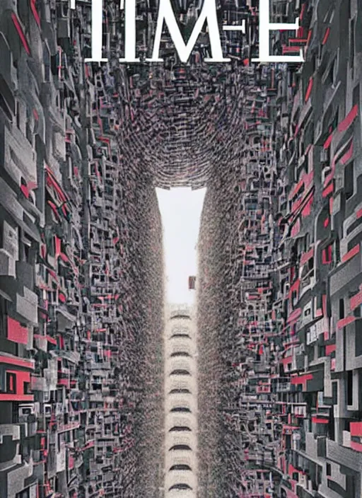 Prompt: TIME magazine cover, the coming AI singularity, welcome to the matrix, by Ricardo Bofill