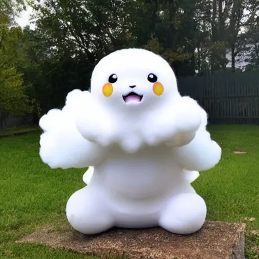 Image similar to a cloud in the shape of pikachu