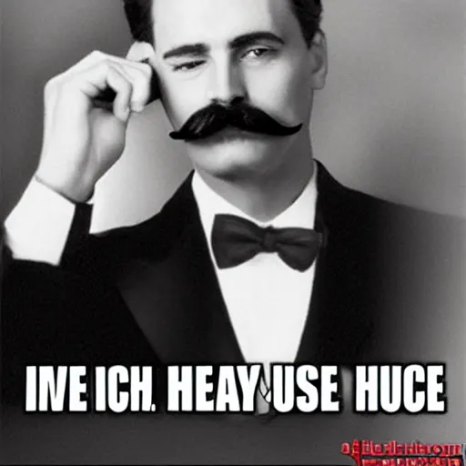 i can hear the mustache in your voice Stable Diffusion