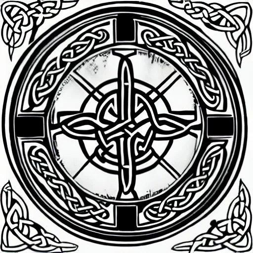 Image similar to celtic + the darkest of the dark, the lightest of the light