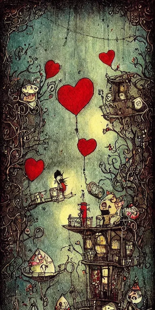 Image similar to a valentine's day scene by alexander jansson