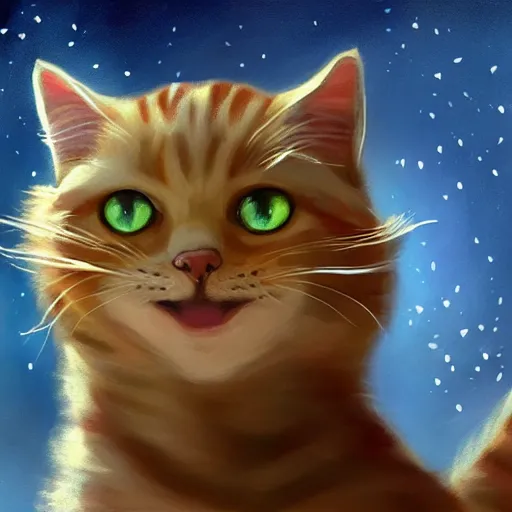 Image similar to cat theme logo, cat theme banner, cat design, a smiling cat, art photography style, trending on artstation, warm light, lovely and cute, fantasy art, 8 k resolution, cynical realism