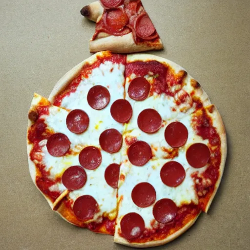 Image similar to pizza sculpture