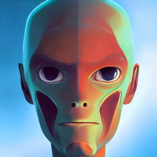 Image similar to face icon stylized minimalist alien 1 9 7 9, loftis, cory behance hd by jesper ejsing, by rhads, makoto shinkai and lois van baarle, ilya kuvshinov, rossdraws global illumination