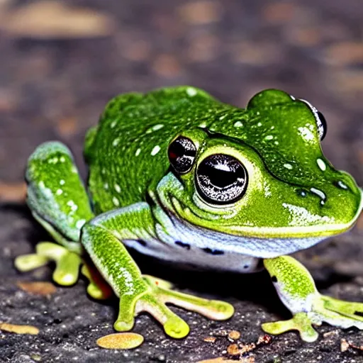 Prompt: will smith frog hybrid