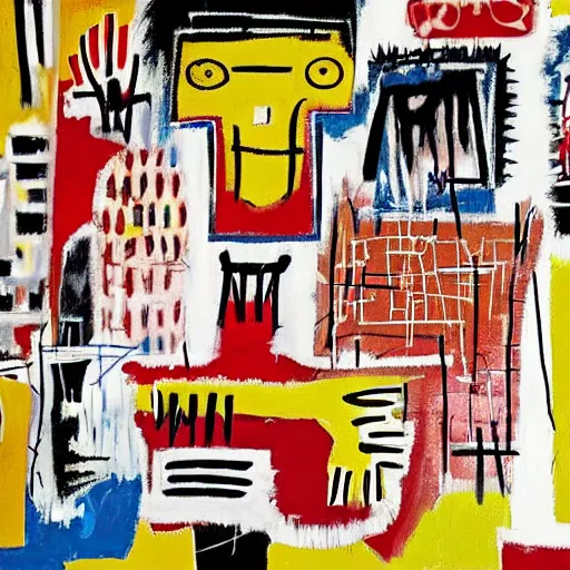 Image similar to wallpaper by basquiat