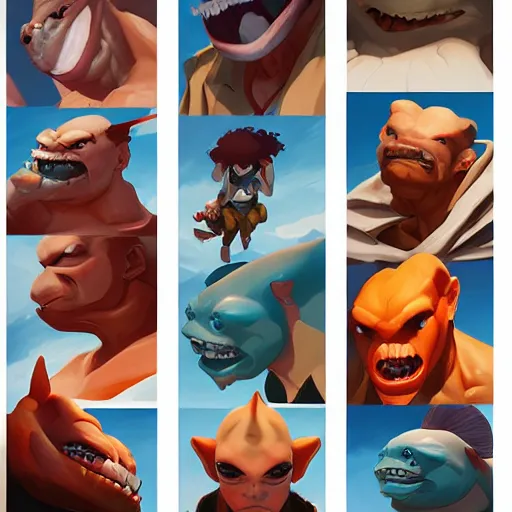 Prompt: face icon minimalist street sharks, loftis, cory behance hd by jesper ejsing, by rhads, makoto shinkai and lois van baarle, ilya kuvshinov, rossdraws global illumination