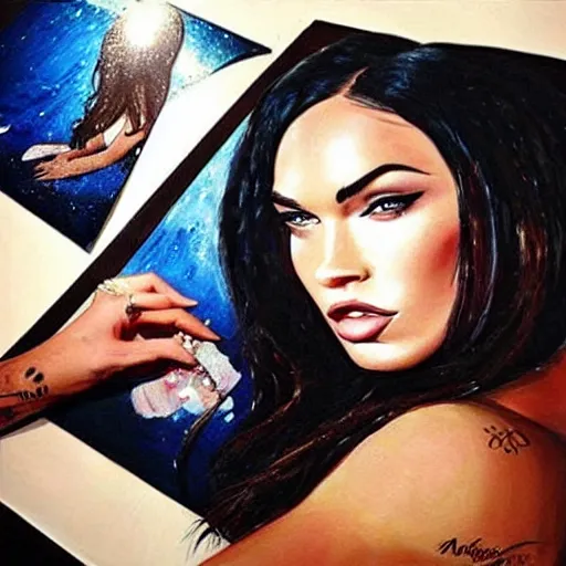 Image similar to “Megan Fox diamonds paintings”