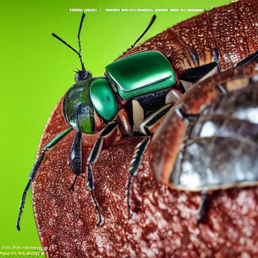 Image similar to friends from tv show as insects, macro, 4k, realistic, scientific