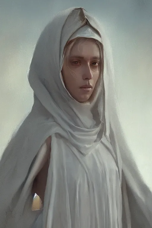 Image similar to catherine of siena by Greg Rutkowski, painting, portrait, trending on artstation