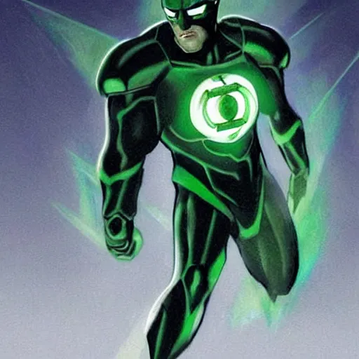 Image similar to concept art green lantern in halo movie