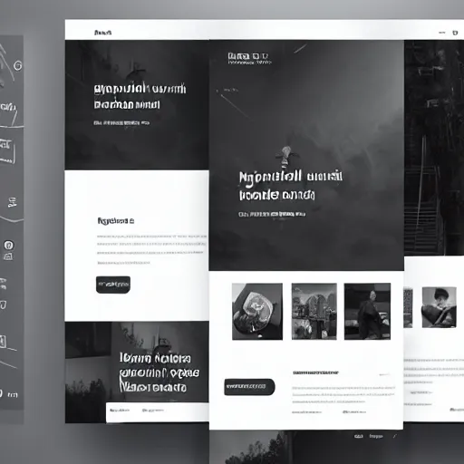 Image similar to a brutalist personal landing page template trending on dribbble intricate design 4 k detailed