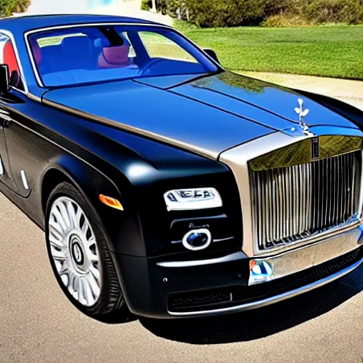 Prompt: rolls royce pull up, black boy hop out