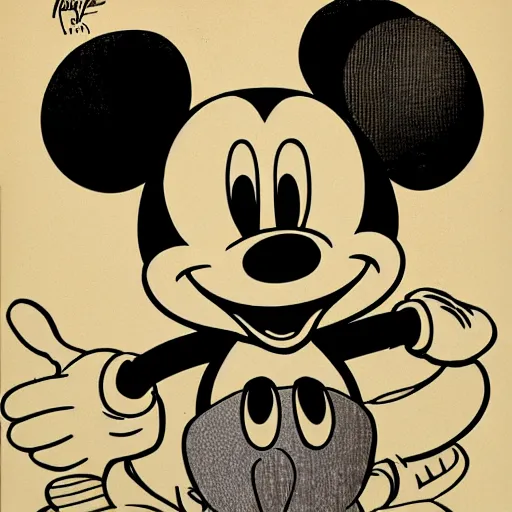 Image similar to Mickey mouse, Patent drawing, detailed, hyper-detailed, very realistic