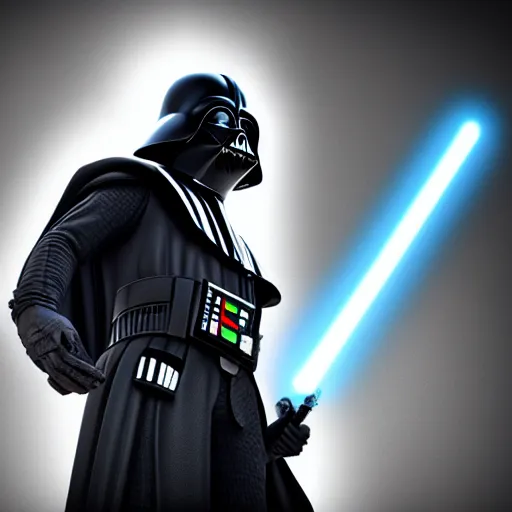 Image similar to darth vader, portrait, realistic, high definition, very detailed, extremely high detail, photo realistic, symmetrical, unreal engine 5