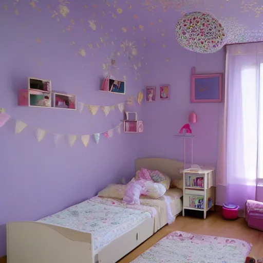 Prompt: chambre d'enfant nostalgie