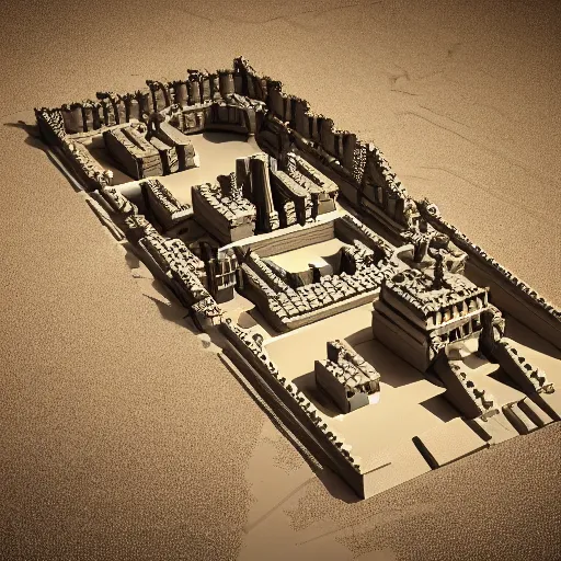Prompt: Egypt made out of legos, very detailed, 3D render, unreal engine, octane render, trending on ArtStation, digital art, 16k