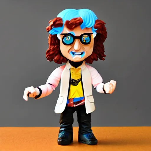 Image similar to isaac newton stop motion vinyl action figure, plastic, toy, butcher billy style