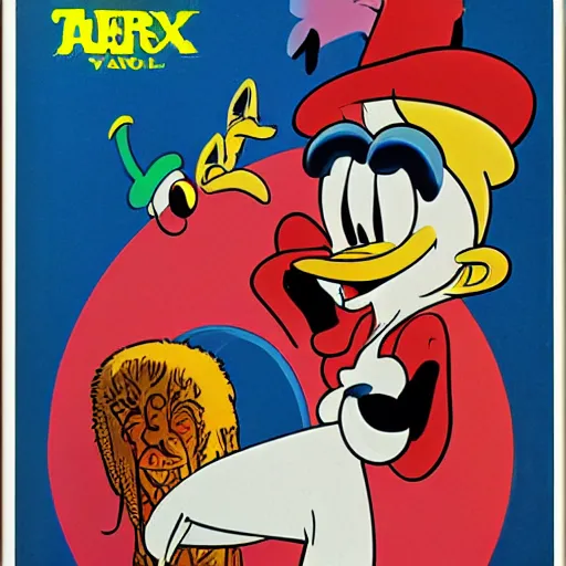 Image similar to art by tex avery and carl barks detailed