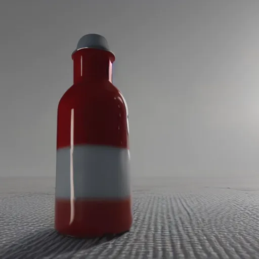 Prompt: A ketchup bottle has been made into an improvised explosive device, bomb defusal, unreal engine 5, octane render,