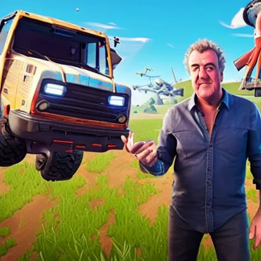 Prompt: “Jeremy Clarkson in Fortnite”