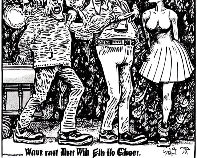 Image similar to robert crumb