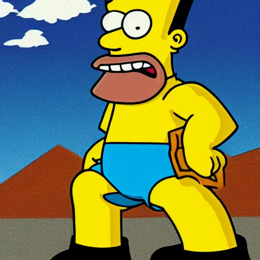 Image similar to bart simpson in breaking bad