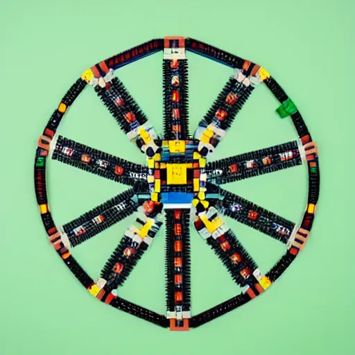 Image similar to the vitruvian man lego set