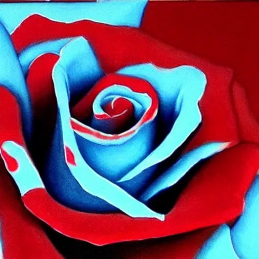 Image similar to rose made of water, rose, water, water rose, realistic