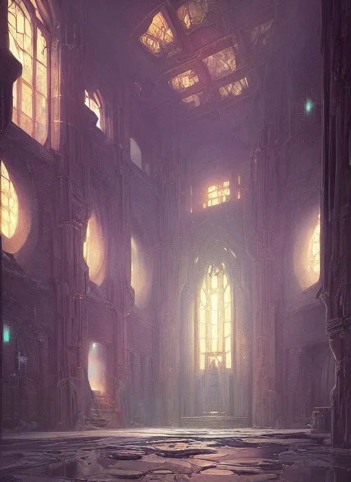 Prompt: interior of the castle of light, light shafts, the glowing throne, stunning atmosphere, by greg rutkowski, style of peter mohrbacher, nature by asher brown durand