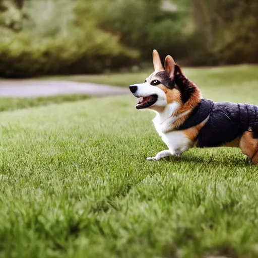 Image similar to a film still of a horror movie featuring two corgi dogs, spooky, photography, award - winning, eerie, 4 k