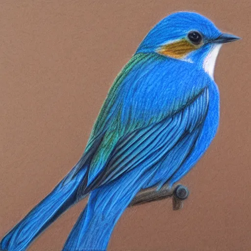 Image similar to a colored pencil drawing of a south africa bluebird by natalia rojas and ana maria martinez jaramillo, pastel color, wingspan, highly detailed, realistic graphite, artstation, 4 k, realism, photorealism, fine art